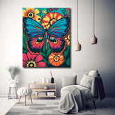 Paint by Numbers Flower Pop Art Illustration